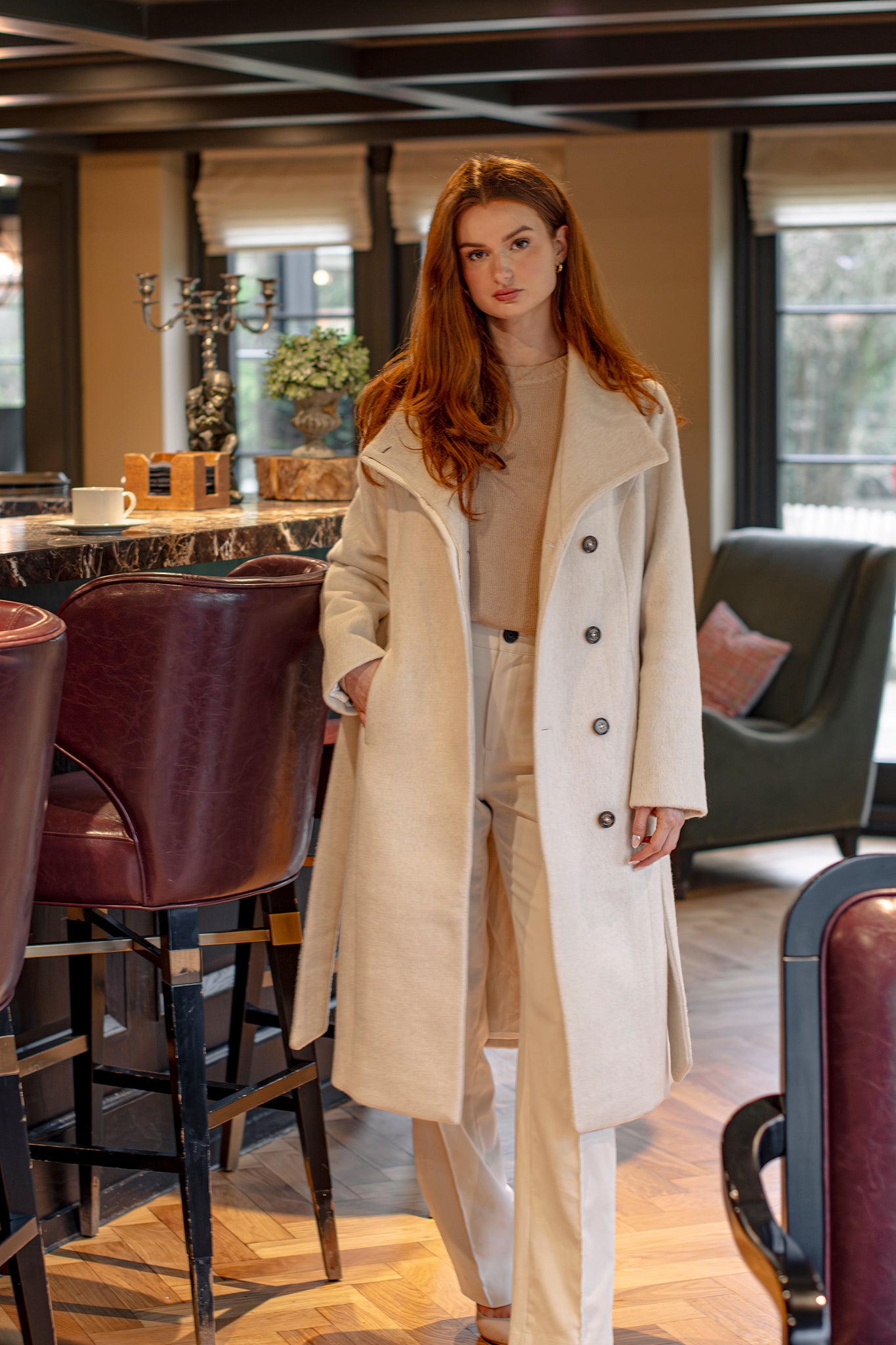 The Bronte Coat - ivory